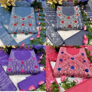 ব্লক প্রিন্ট বুটিকস ৪ পিস